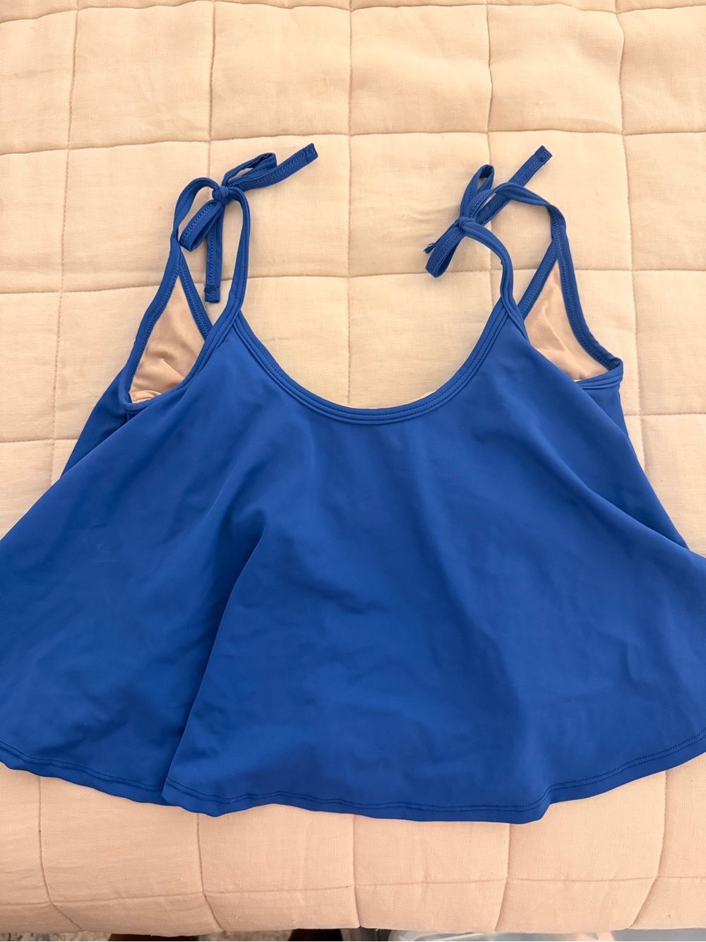 Kortni Jeane Royal Blue Tie-Shoulder Flowy Swim Top